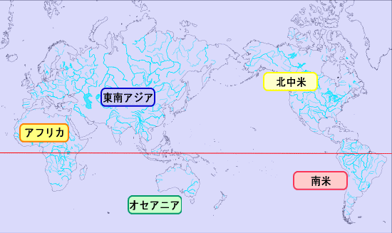 熱帯魚分布図